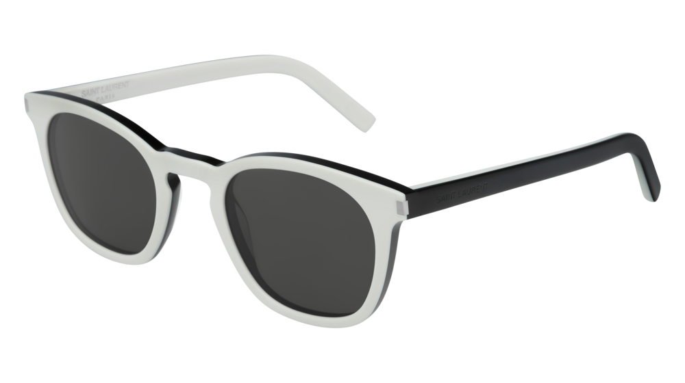 Saint Laurent Sunglass Unisex White Black Grey