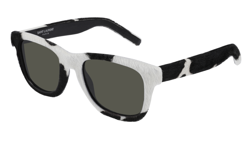 Saint Laurent Sunglass Unisex White Black Grey