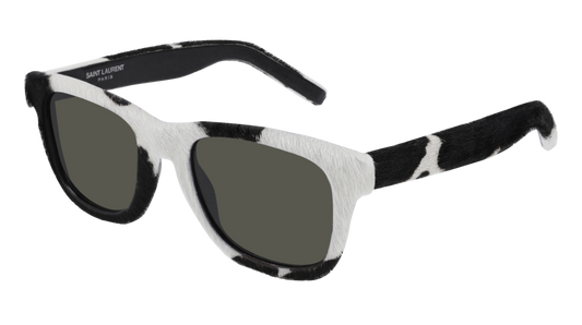 Saint Laurent Sunglass Unisex White Black Grey