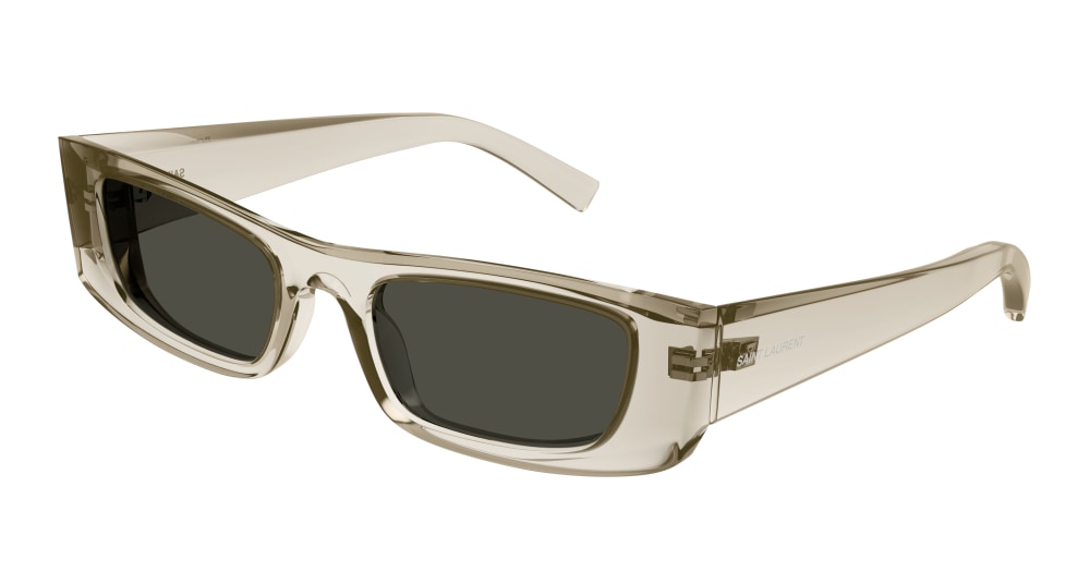 Saint Laurent Sunglass Unisex Beige Beige Grey