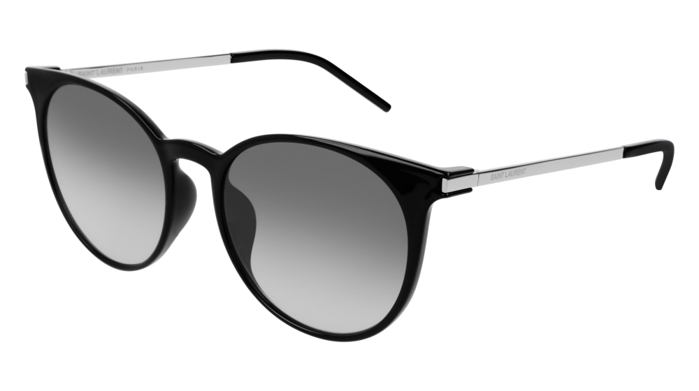 Saint Laurent Sunglass Unisex Black Silver Grey