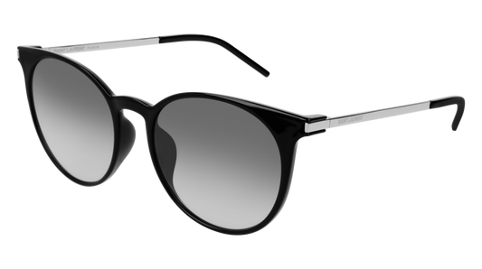 Saint Laurent Sunglass Unisex Black Silver Grey