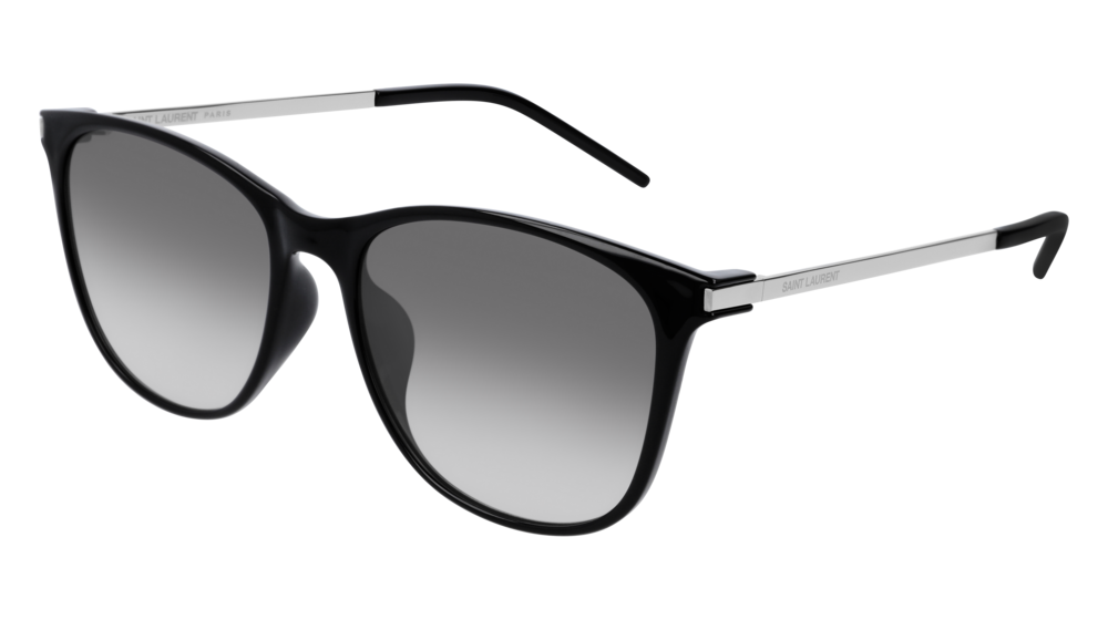 Saint Laurent Sunglass Unisex Black Silver Grey