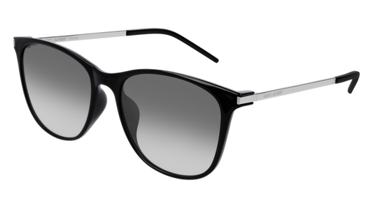 Saint Laurent Sunglass Unisex Black Silver Grey