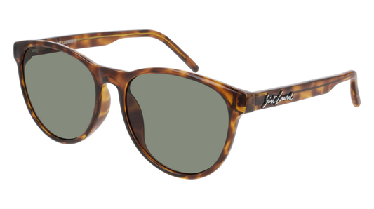 Saint Laurent Sunglass Unisex Havana Havana Green