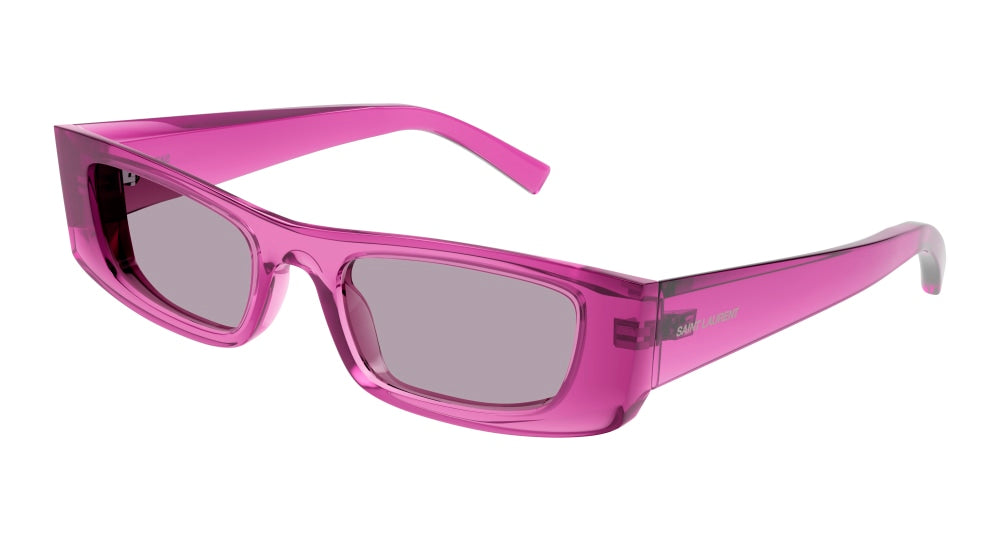 Saint Laurent Sunglass Unisex Pink Pink Violet