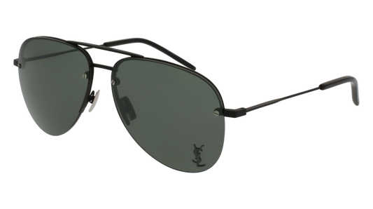 Saint Laurent Sunglass Unisex Black Black Grey