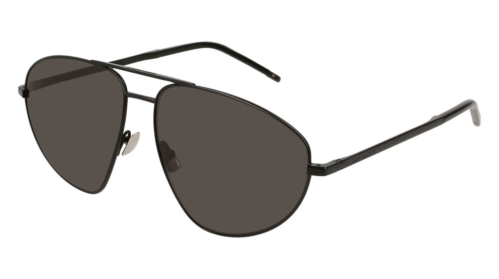 Saint Laurent Sunglass Unisex Black Black Grey