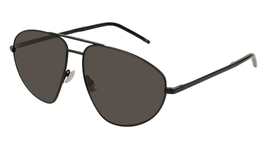 Saint Laurent Sunglass Unisex Black Black Grey