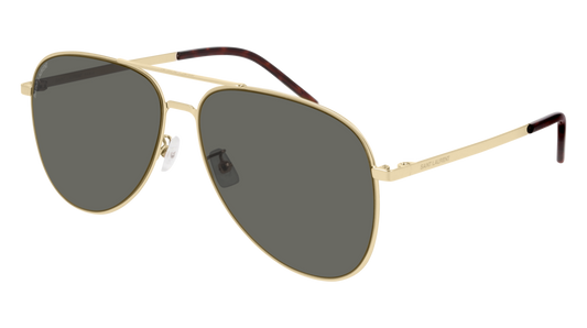 Saint Laurent Sunglass Unisex Gold Gold Grey