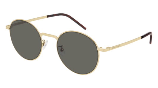 Saint Laurent Sunglass Unisex Gold Gold Grey