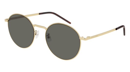 Saint Laurent Sunglass Unisex Gold Gold Grey