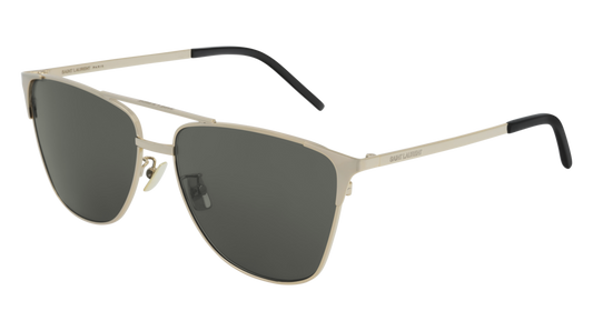 Saint Laurent Sunglass Unisex Gold Gold Grey