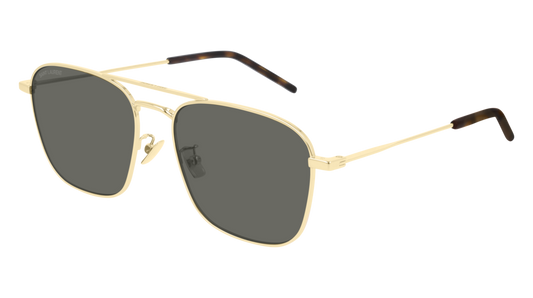 Saint Laurent Sunglass Unisex Gold Gold Grey