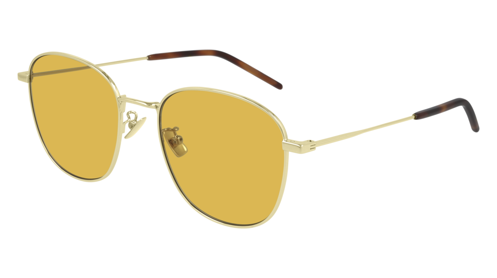 Saint Laurent Sunglass Unisex Gold Gold Yellow