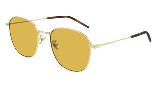 Saint Laurent Sunglass Unisex Gold Gold Yellow