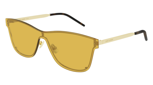 Saint Laurent Sunglass Unisex Gold Gold Yellow