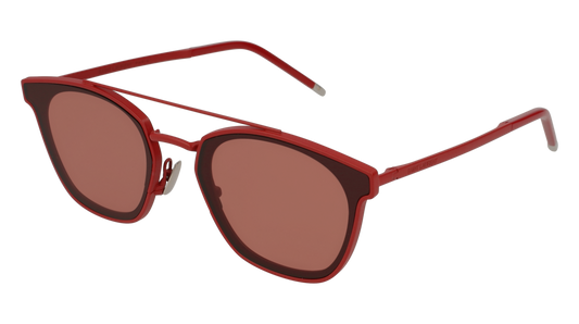 Saint Laurent Sunglass Unisex Red Red Red