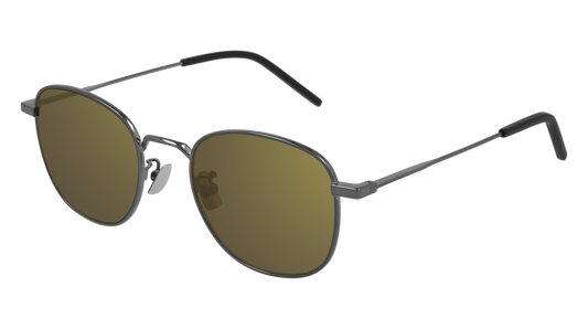 Saint Laurent Sunglass Unisex Ruthenium Ruthenium Brown