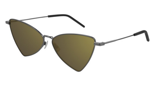 Saint Laurent Sunglass Unisex Ruthenium Ruthenium Brown