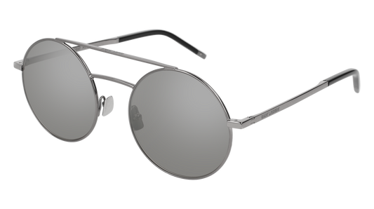 Saint Laurent Sunglass Unisex Ruthenium Ruthenium Silver