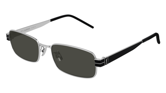 Saint Laurent Sunglass Unisex Silver Black Grey