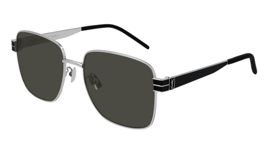 Saint Laurent Sunglass Unisex Silver Black Grey