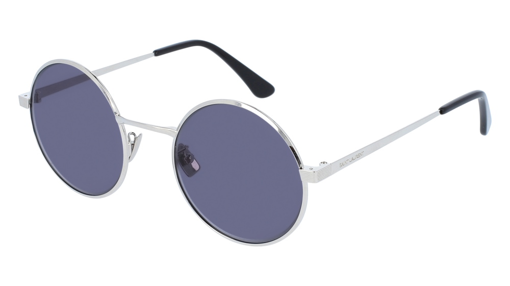 Saint Laurent Sunglass Unisex Silver Silver Grey