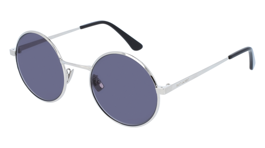 Saint Laurent Sunglass Unisex Silver Silver Grey