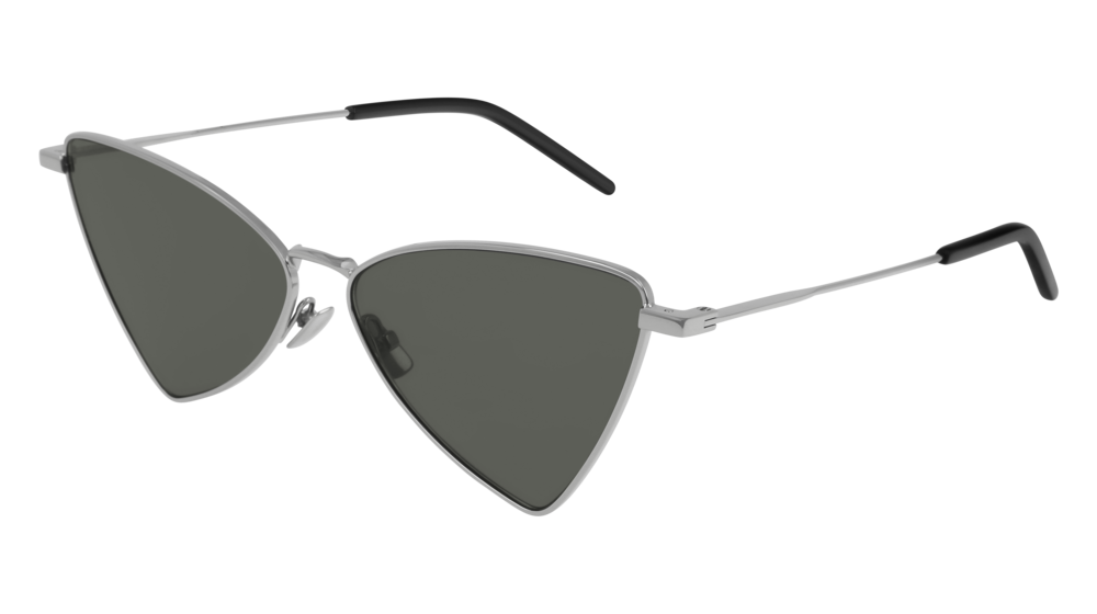 Saint Laurent Sunglass Unisex Silver Silver Grey