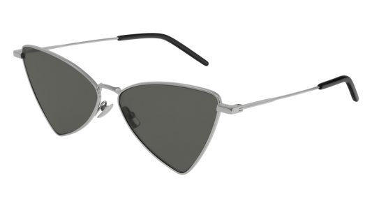 Saint Laurent Sunglass Unisex Silver Silver Grey