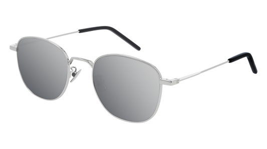 Saint Laurent Sunglass Unisex Silver Silver Silver