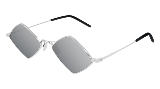 Saint Laurent Sunglass Unisex Silver Silver Silver