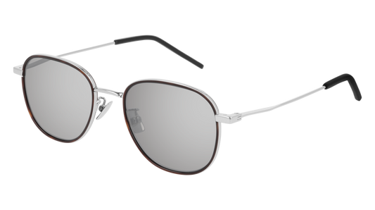 Saint Laurent Sunglass Unisex Silver Silver Silver