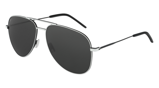 Saint Laurent Sunglass Unisex White Black Grey