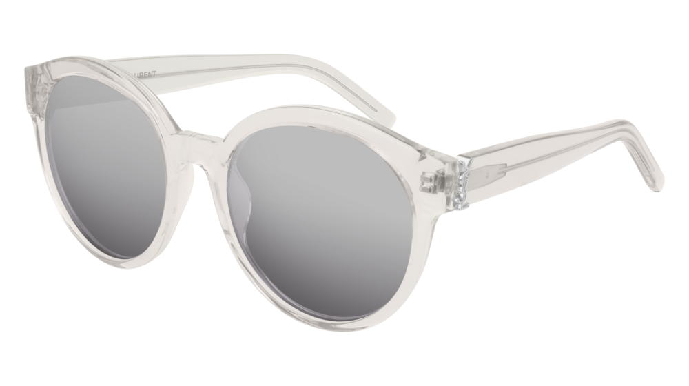 Saint Laurent Sunglass Woman Beige Beige Silver