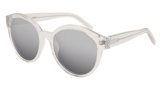 Saint Laurent Sunglass Woman Beige Beige Silver