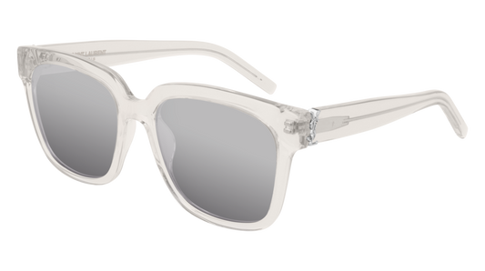 Saint Laurent Sunglass Woman Beige Beige Silver