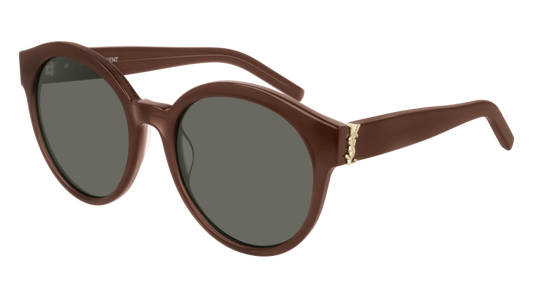 Saint Laurent Sunglass Woman Brown Brown Grey