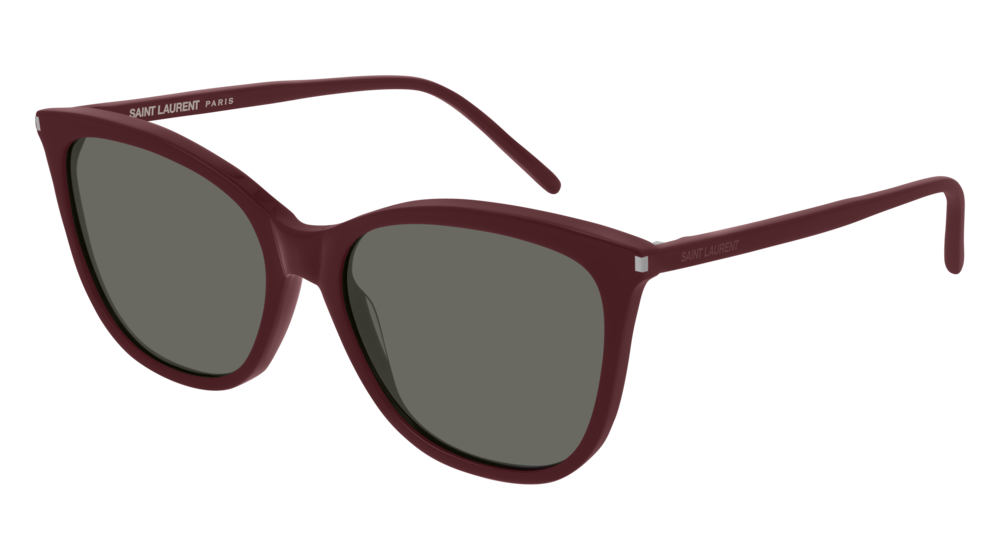 Saint Laurent Sunglass Woman Burgundy Burgundy Grey