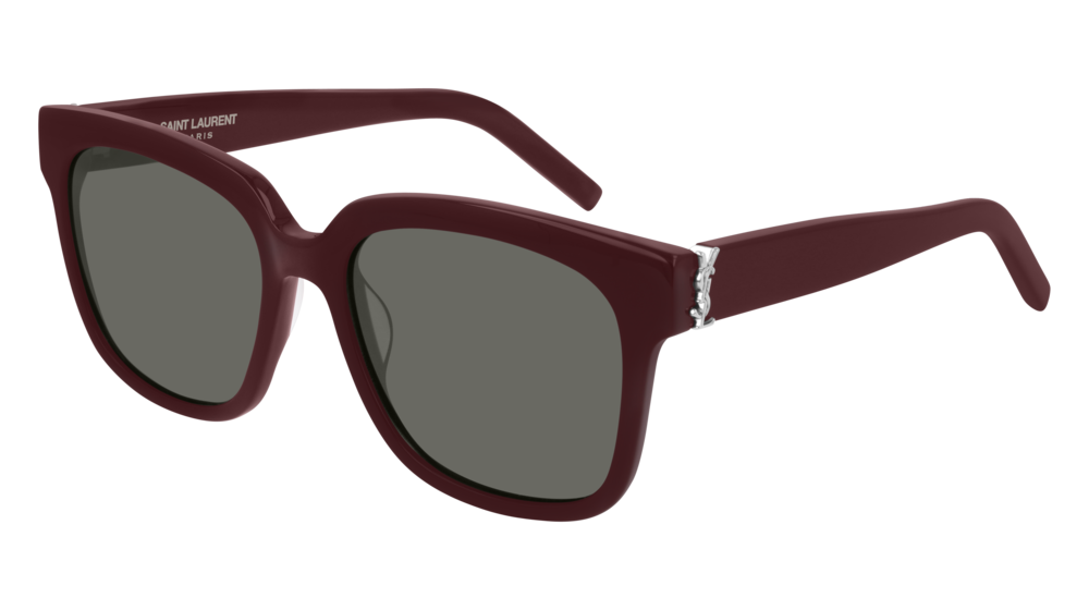 Saint Laurent Sunglass Woman Burgundy Burgundy Grey