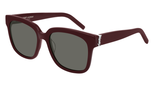 Saint Laurent Sunglass Woman Burgundy Burgundy Grey