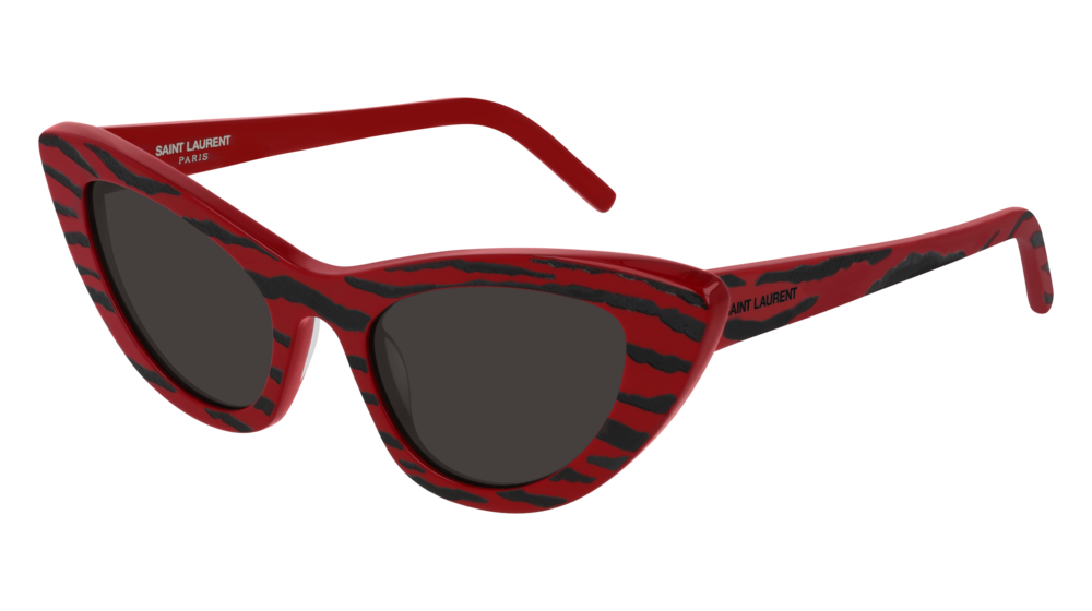 Saint Laurent Sunglass Woman Red Red Black