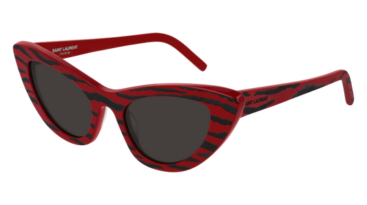 Saint Laurent Sunglass Woman Red Red Black