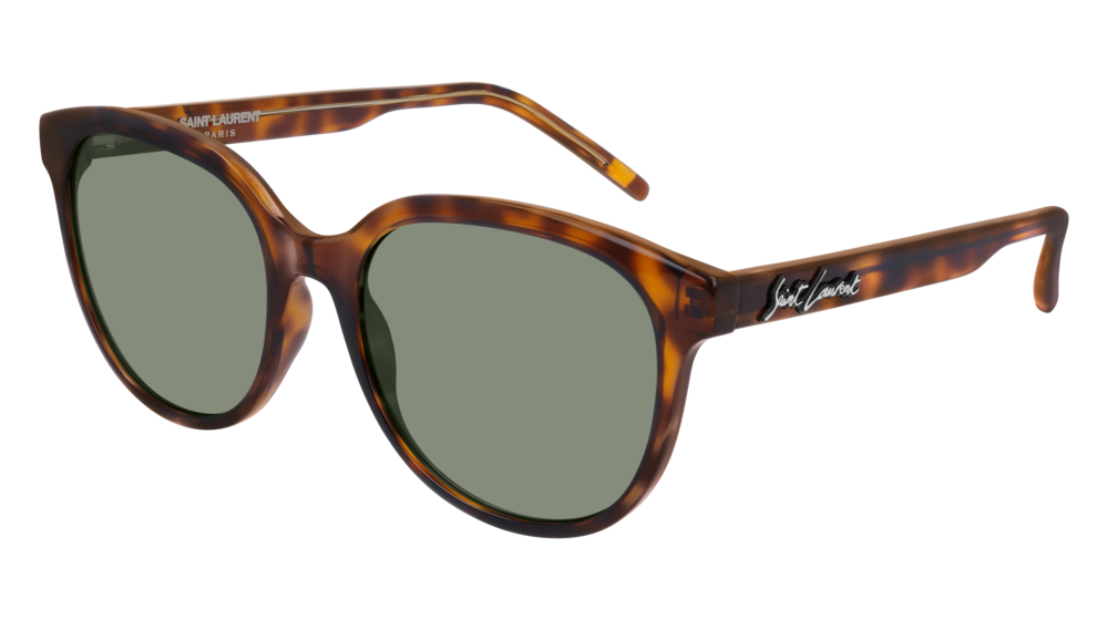 Saint Laurent Sunglass Woman Havana Havana Green