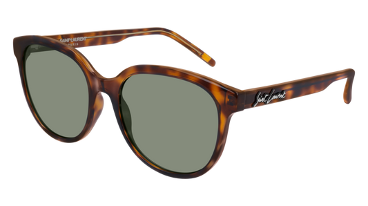 Saint Laurent Sunglass Woman Havana Havana Green