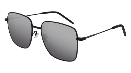 Saint Laurent Sunglass Woman Black Black Silver