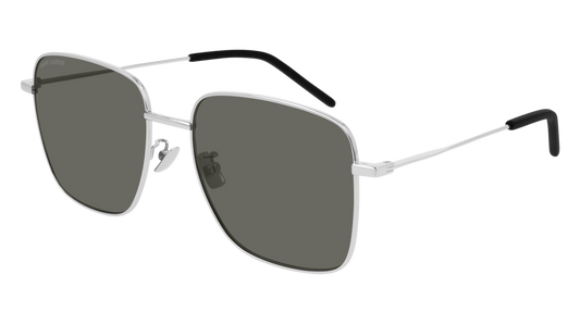 Saint Laurent Sunglass Woman Silver Silver Grey