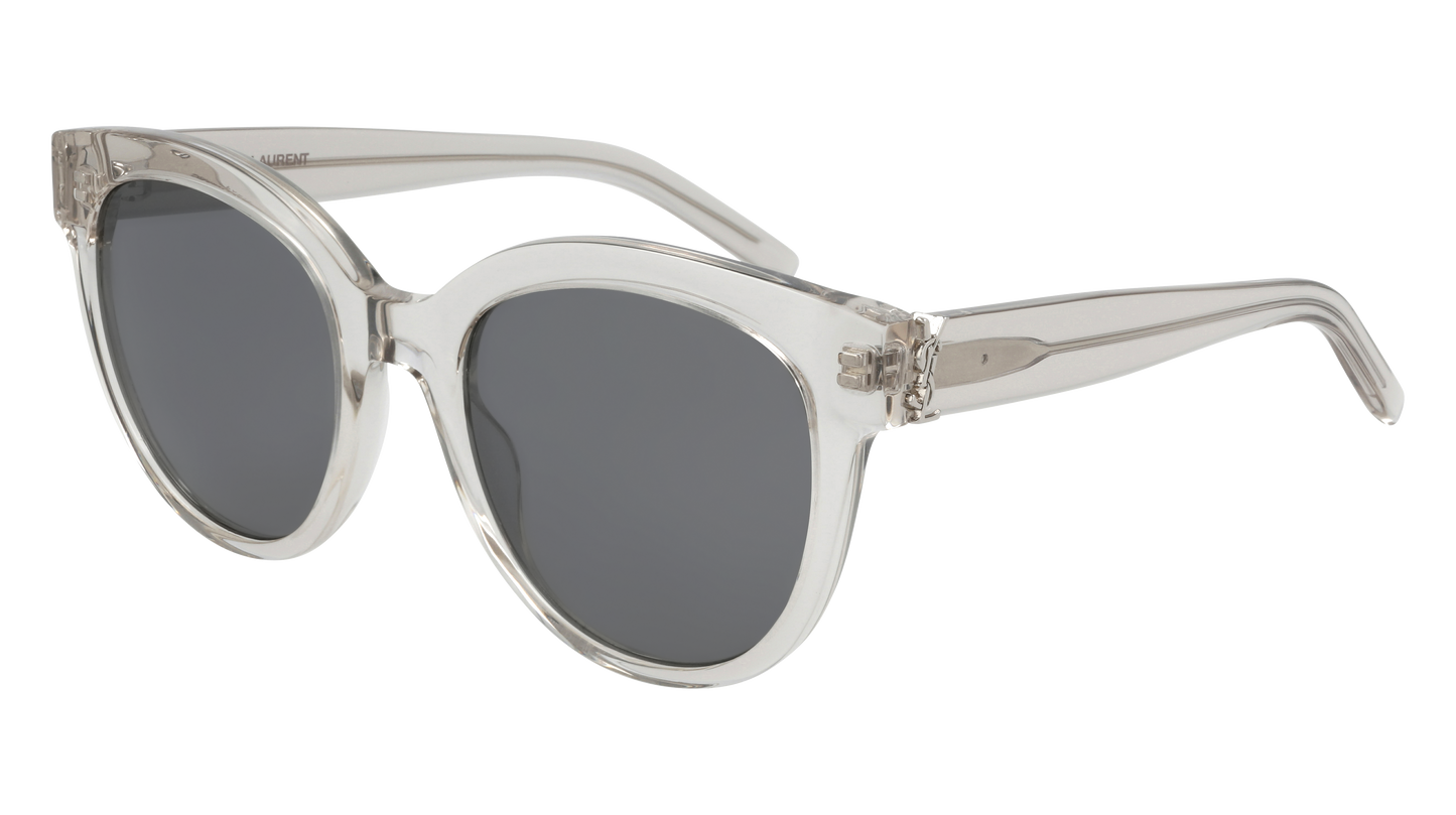 Saint Laurent Sunglass Woman Beige Beige Silver