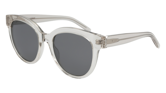 Saint Laurent Sunglass Woman Beige Beige Silver